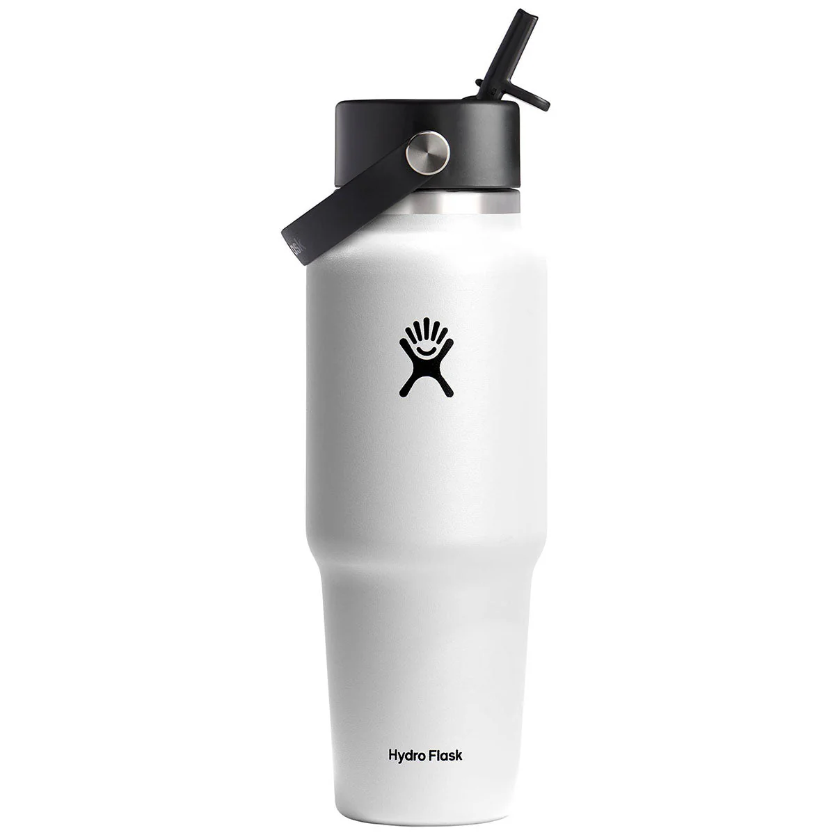 48-Hour Hydro Flask White Travel Bottle with Flex Straw Cap 32oz - Image 4