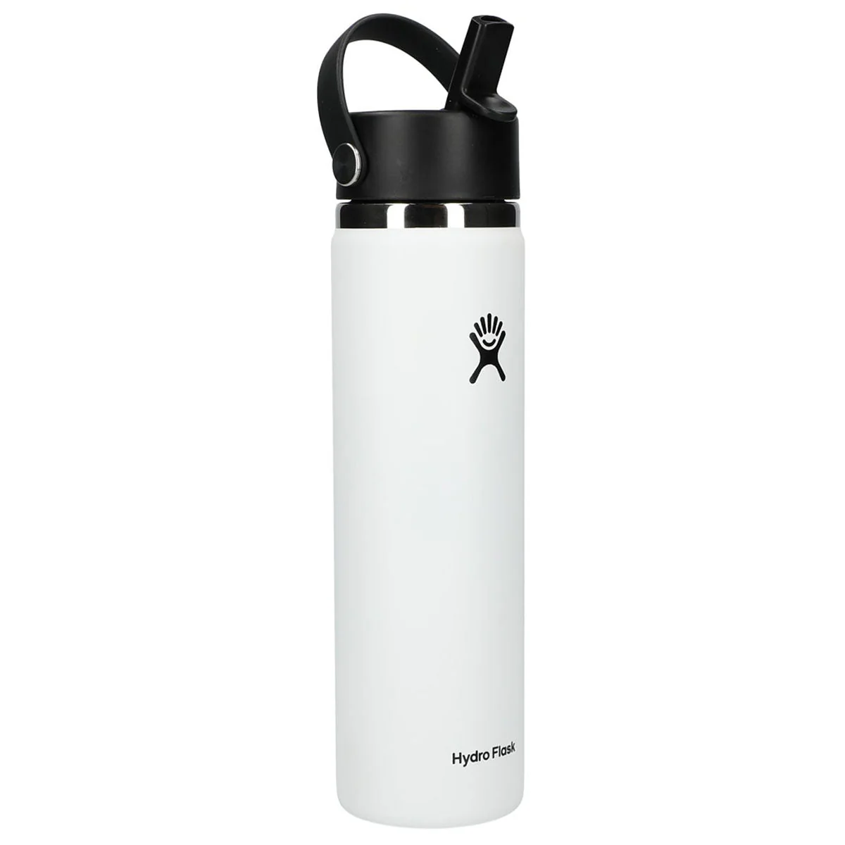 48-Hour Hydro Flask White Wide Mouth 24oz Bottle with Flex Straw Cap - Image 3