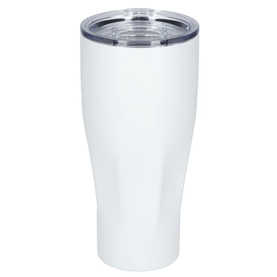 Leed's White Victor Recycled Vacuum Insulated Tumbler 20oz - Image 3