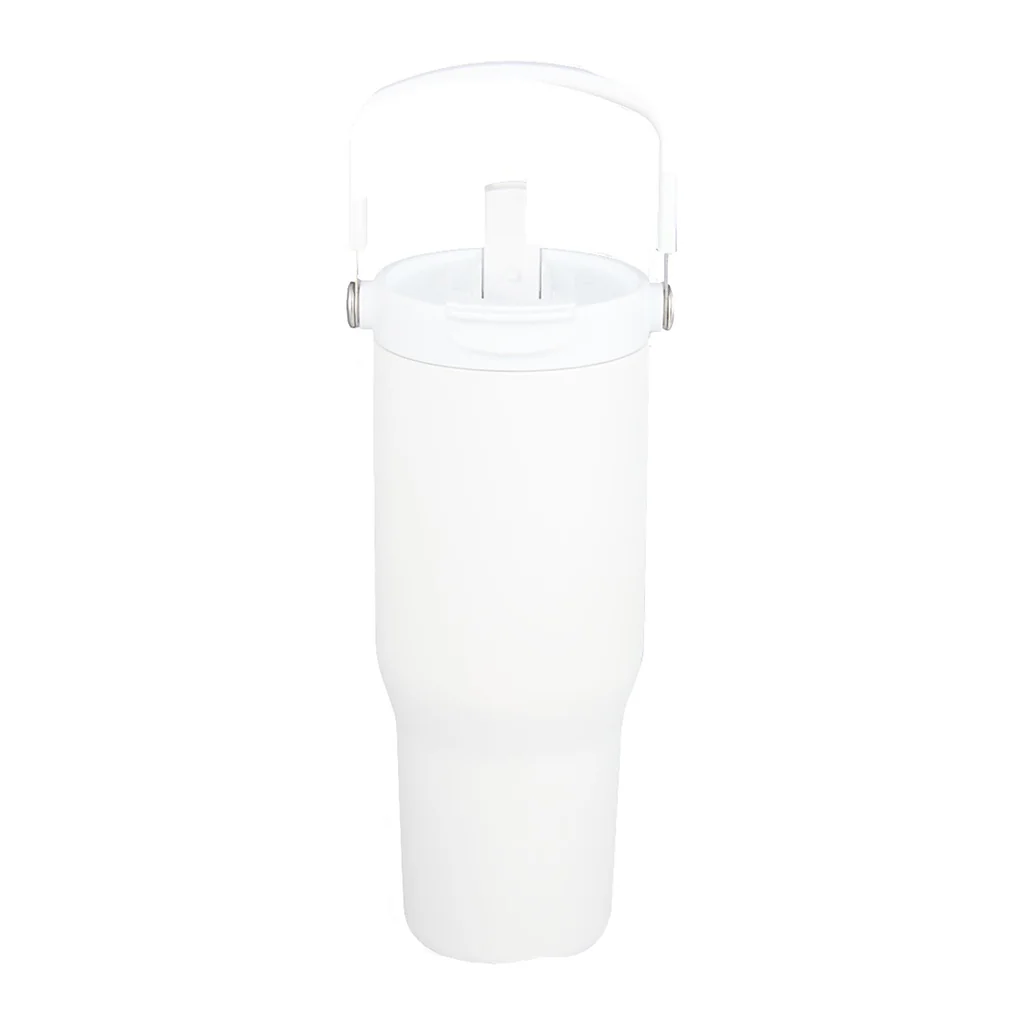 Leed's White Carnival Recycled Sip Or Swig Tumbler 30oz - Image 2