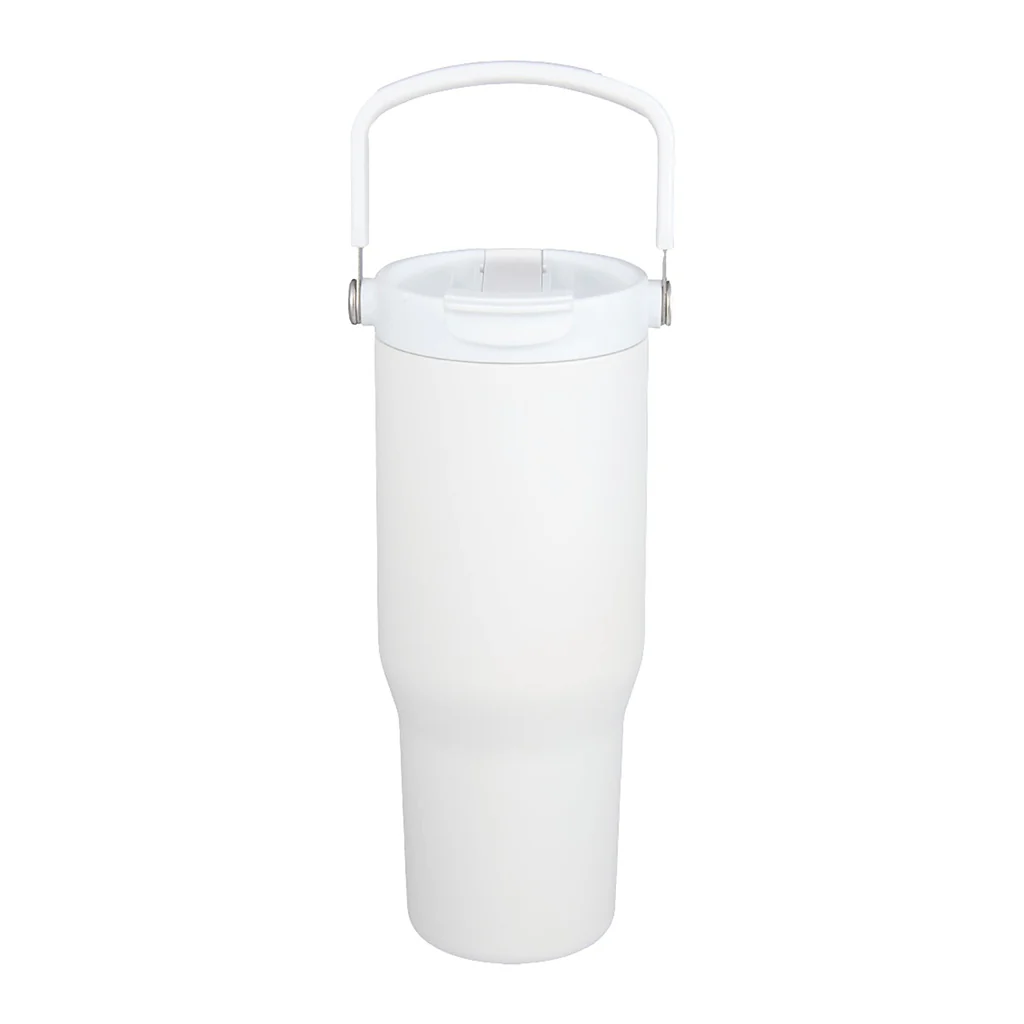 Leed's White Carnival Recycled Sip Or Swig Tumbler 30oz - Image 5