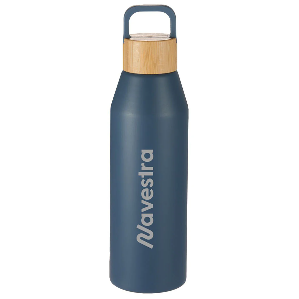 Leed's Nightfall Blue Aspen 24 oz Recycled Bottle with FSC Bamboo Lid - Image 2