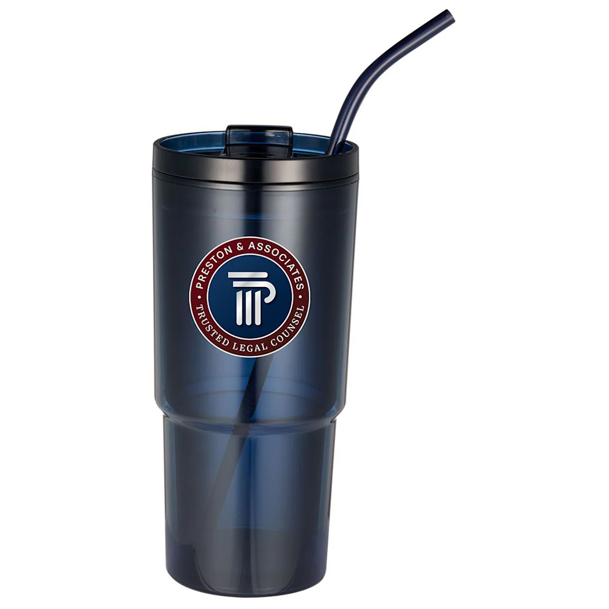 Leed's Navy Mia Recycled Acrylic Tumbler 24oz - Image 2