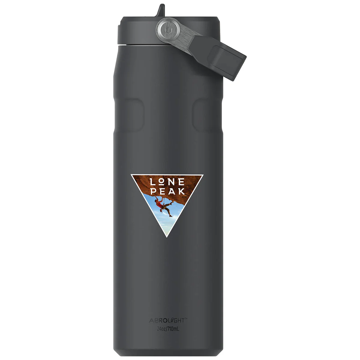 Stanley Black IceFlow Aerolight Flip Straw Water Bottle 24 oz - Image 2
