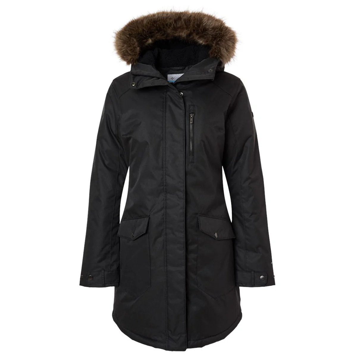 Columbia Women's Black Suttle Mountain Long Insulated Jacket