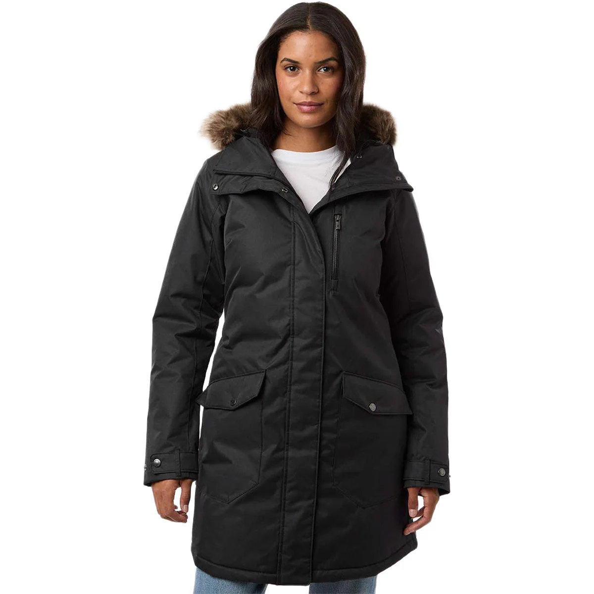 Columbia Women's Black Suttle Mountain Long Insulated Jacket - Image 3