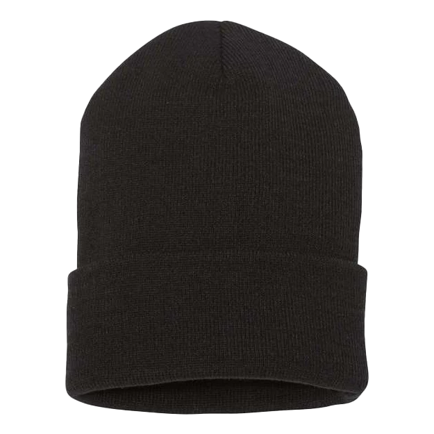 YP Classics Black Cuffed Beanie