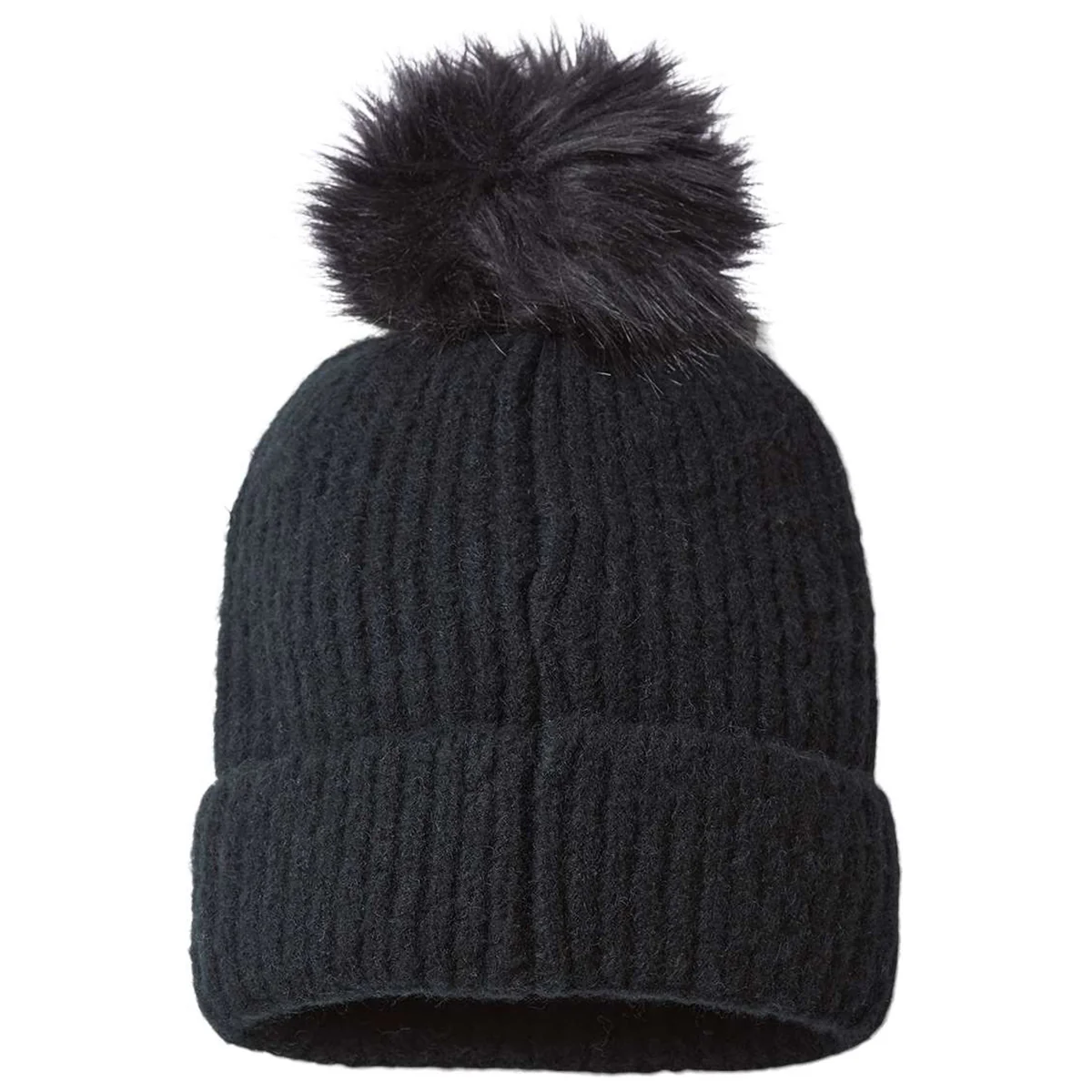 Columbia Winter Black Blur Pom Pom Beanie - Image 2