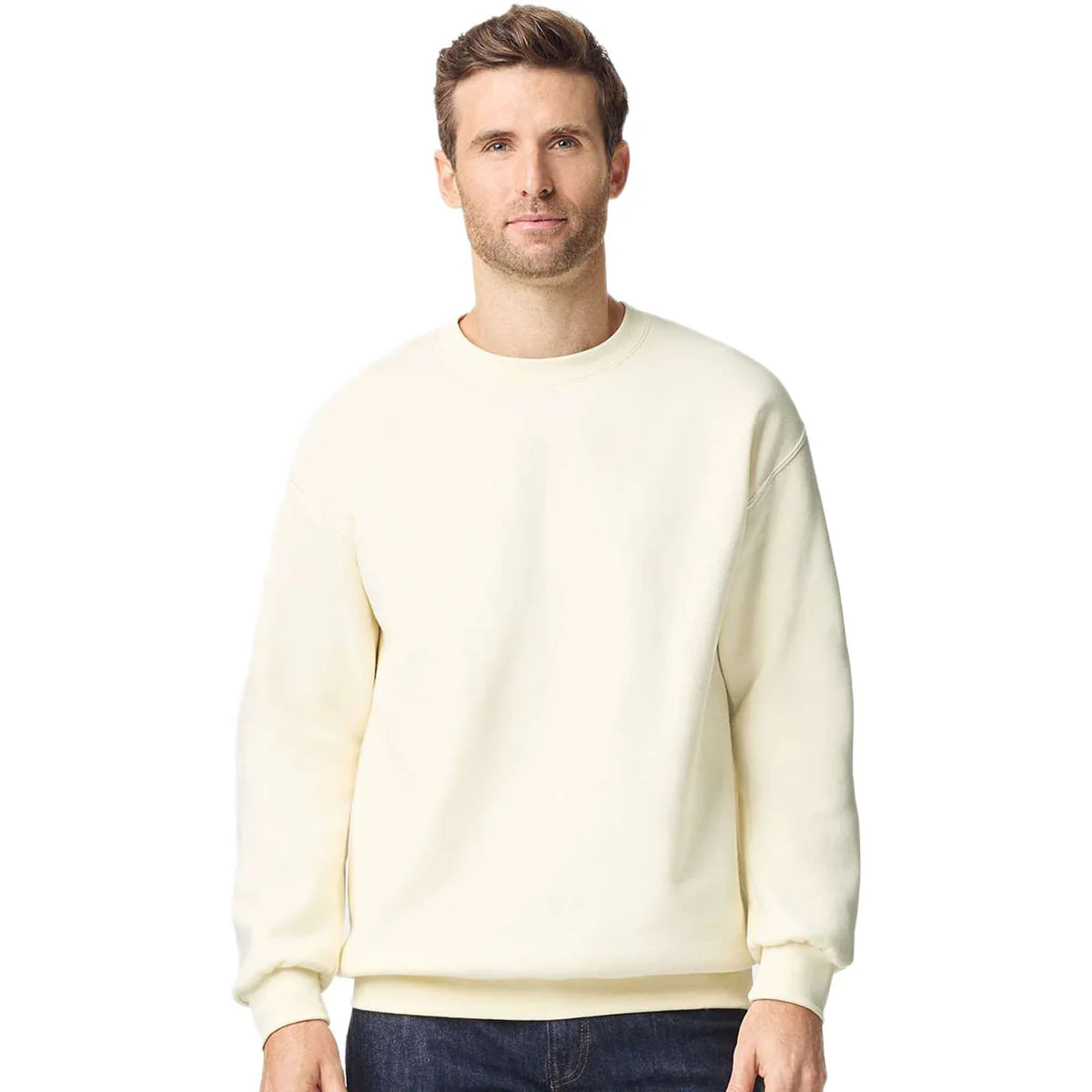 Gildan Unisex Off White Hammer Maxweight Crewneck Sweatshirt - Image 3