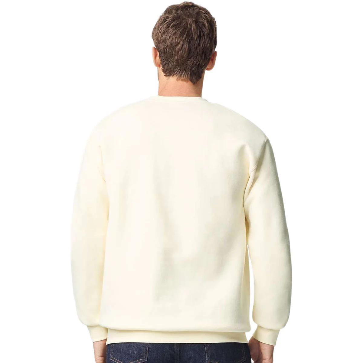 Gildan Unisex Off White Hammer Maxweight Crewneck Sweatshirt - Image 4