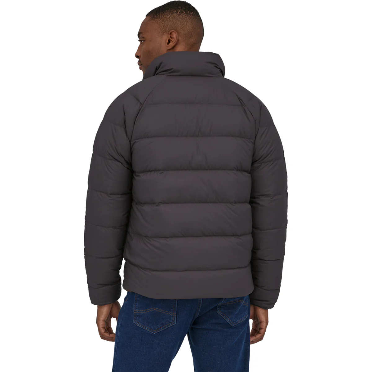 Patagonia Men's Ink Black Reversible Silent Down Jacket - Image 3
