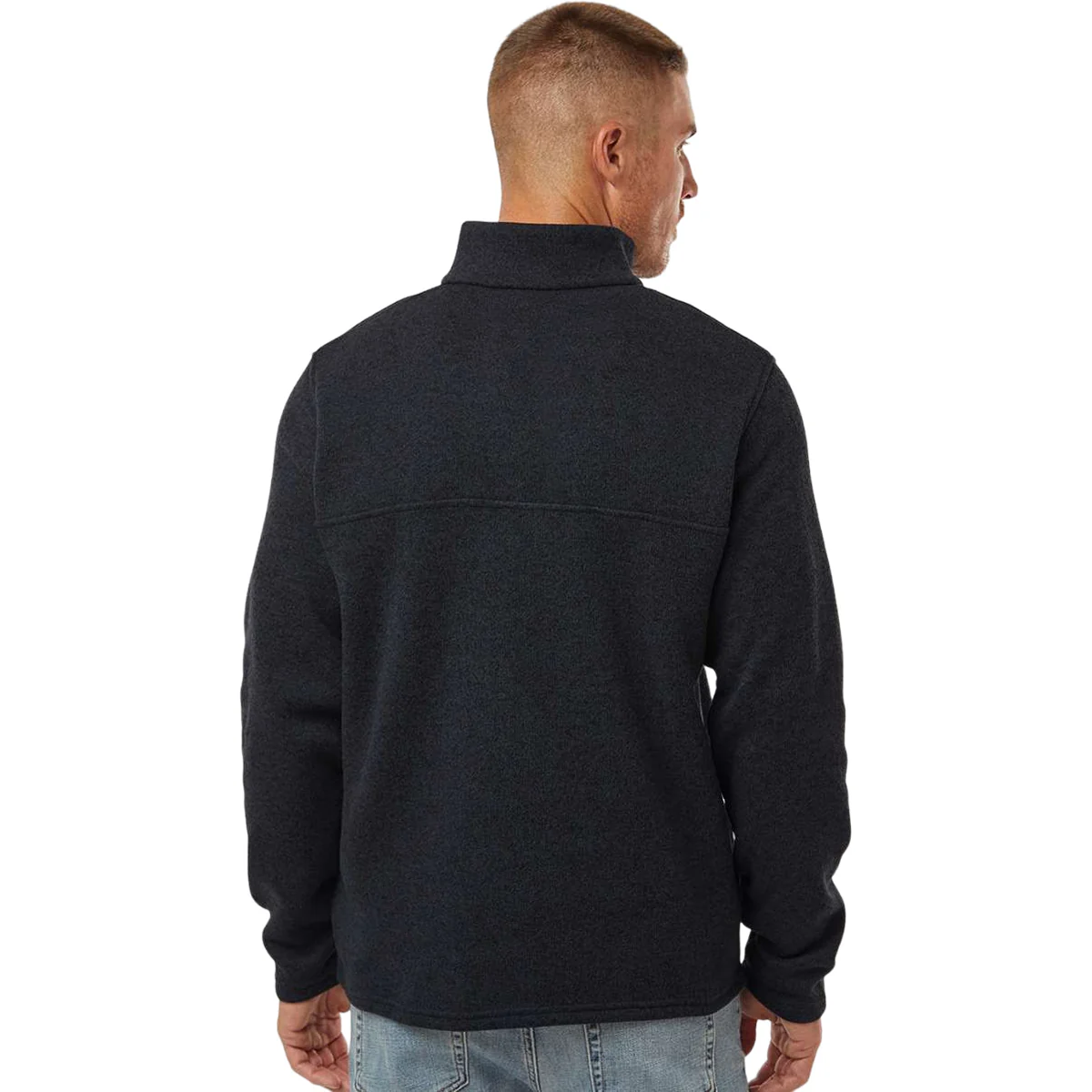 Columbia Men's Black Alto Pass Fleece Half Snap Pullover - Image 4