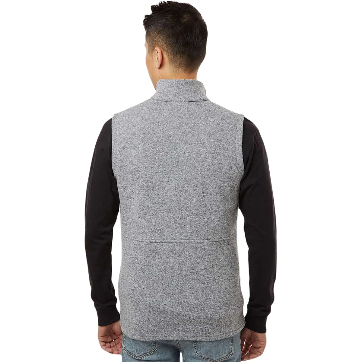 Columbia Men's City Grey Heather Alto Pass Fleece Vest - Image 4