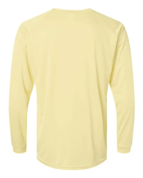 Paragon Pale Yellow Unisex Long Islander Performance Long Sleeve T-Shirt - Image 2