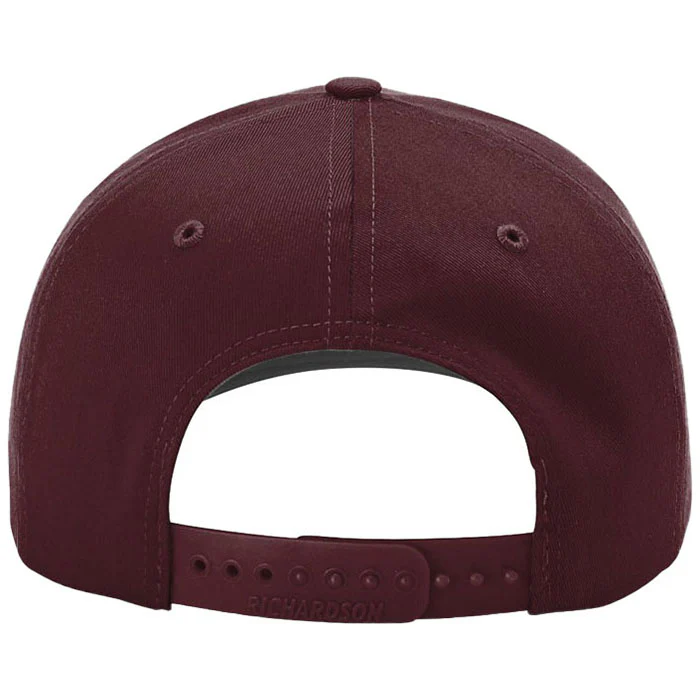 Richardson Maroon Pro Twill Snapback - Image 3