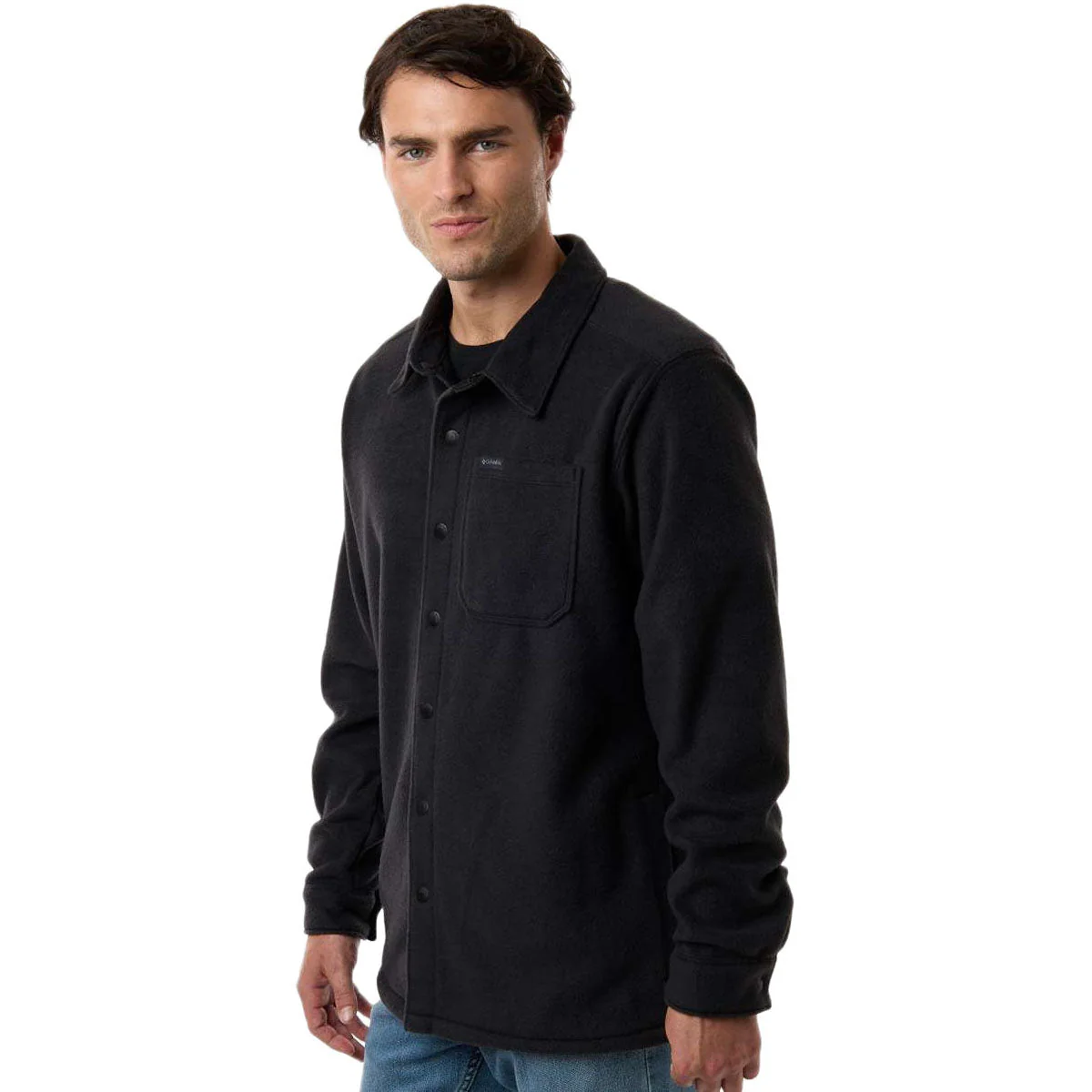 Columbia Men's Black Steens Mountain Solid Shirt Jacket - Image 4