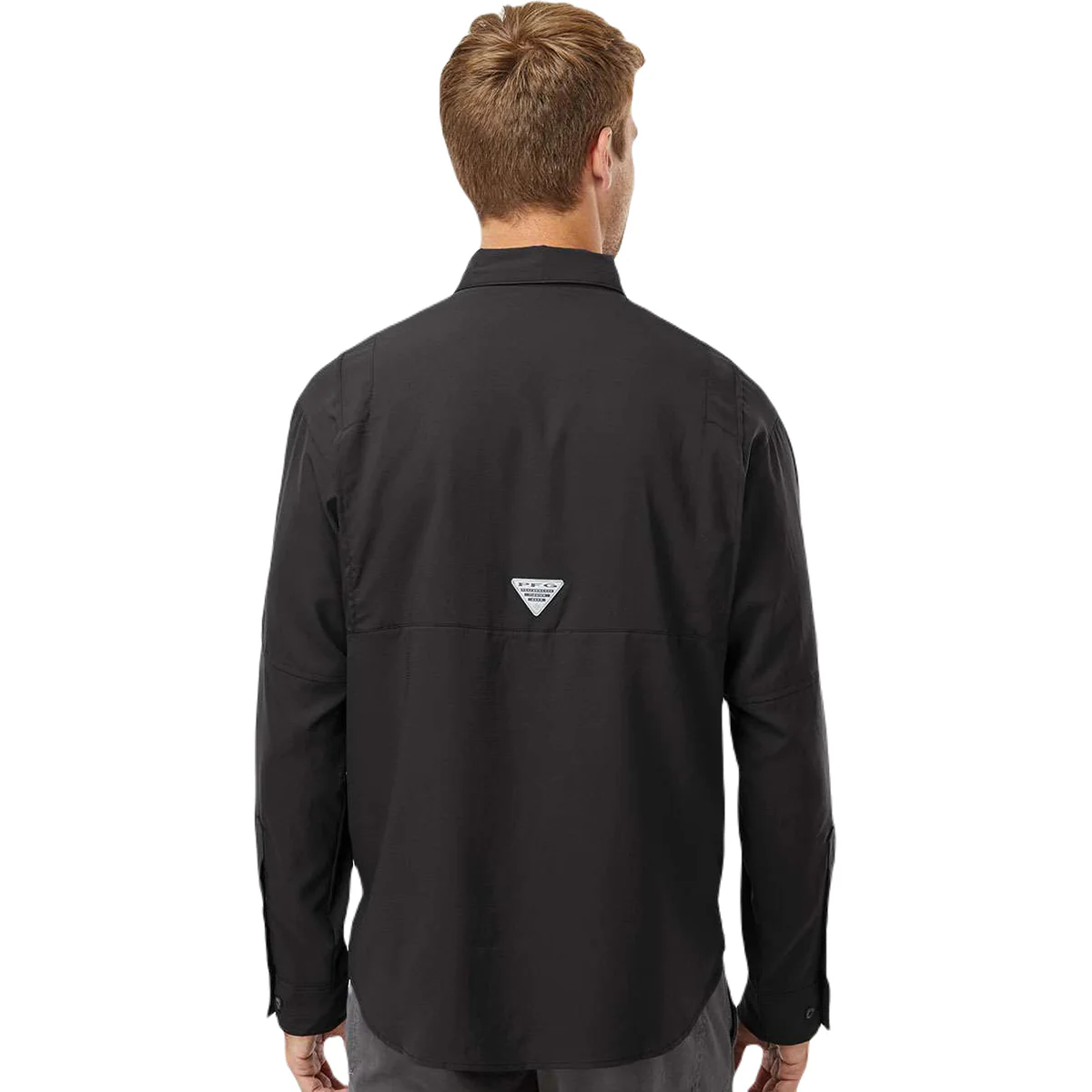 Columbia Men's Black PFG Tamiami Long Sleeve Shirt - Image 4