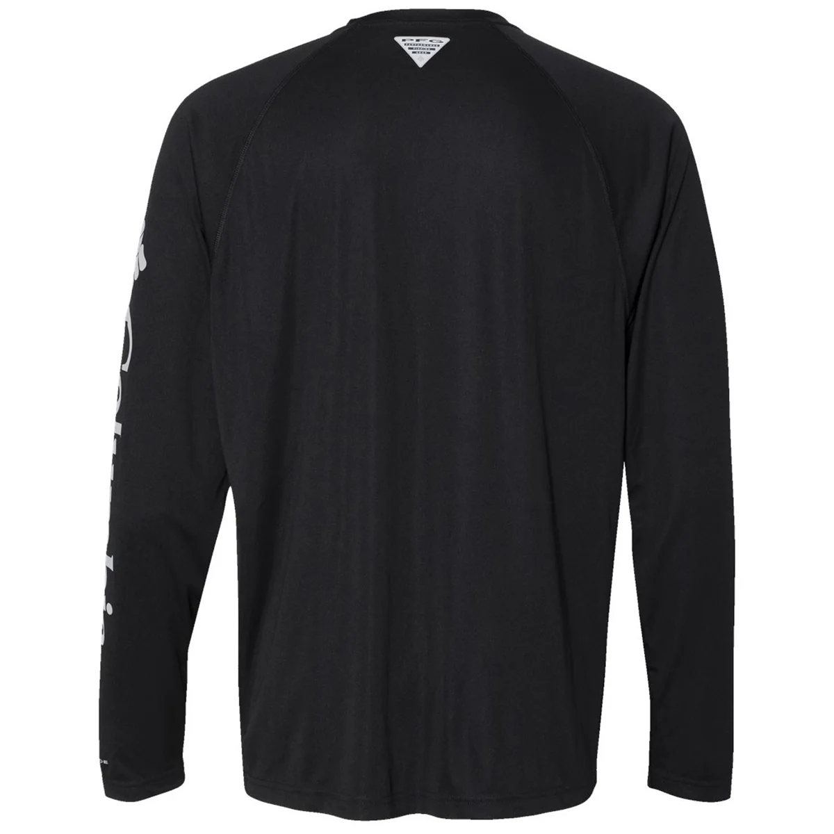 Columbia Men's Black/Cool Grey PFG Terminal Tackle Long Sleeve T-Shirt - Image 2