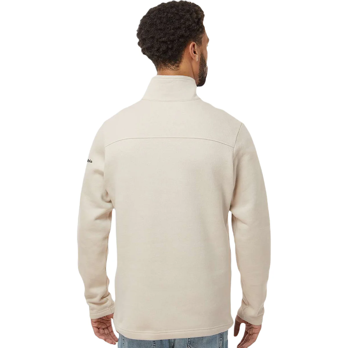 Columbia Men's Dark Stone Heather Great Hart Mountain III Half-Zip Pullover - Image 4