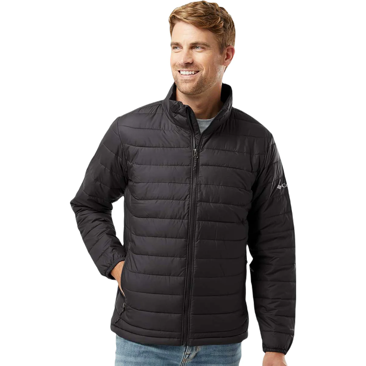 Columbia Men's Black Powder Lite Jacket - Image 3