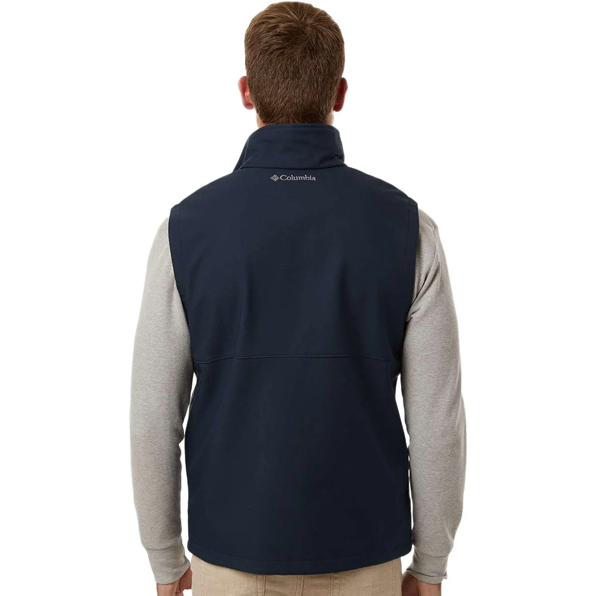 Columbia Men's Collegiate Navy Ascender II Soft Shell Vest - Image 4