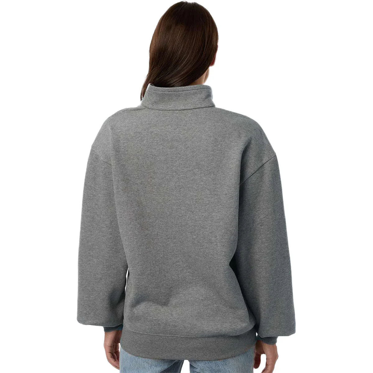 Columbia Women's Charcoal Heather Aldermore Half-Zip Pullover - Image 4