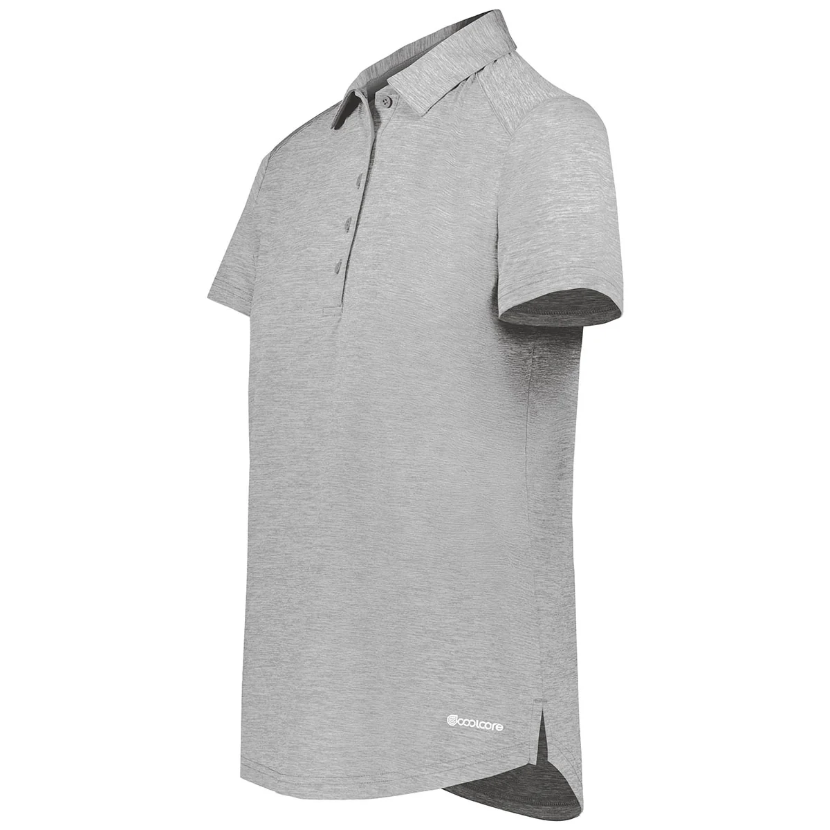 Holloway Women's Athletic Grey Heather Electrify Coolcore Polo - Image 3