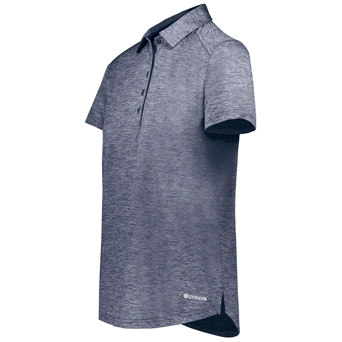 Holloway Women's Navy Heather Electrify Coolcore Polo - Image 3