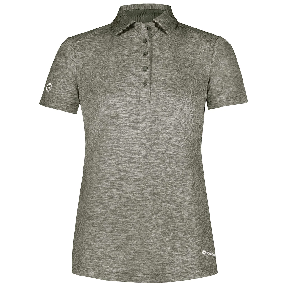 Holloway Women's Olive Heather Electrify Coolcore Polo