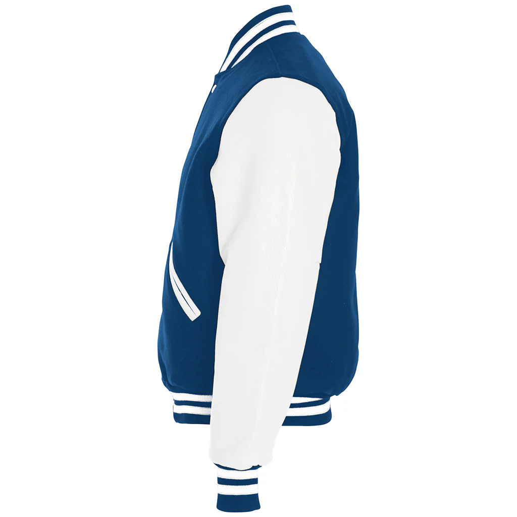 Holloway Dark Royal/White Varsity Jacket - Image 2