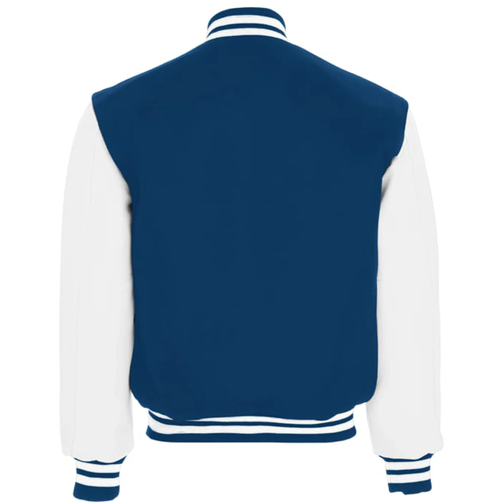Holloway Dark Royal/White Varsity Jacket - Image 3