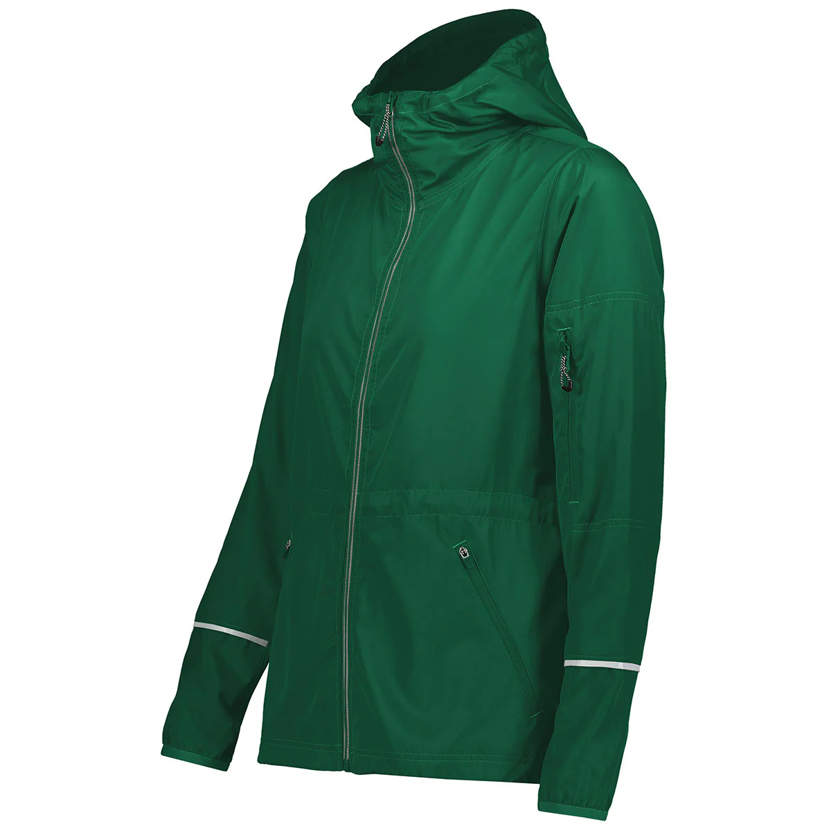 Holloway Women's Dark Green Packable Full Zip Jacket - Image 3
