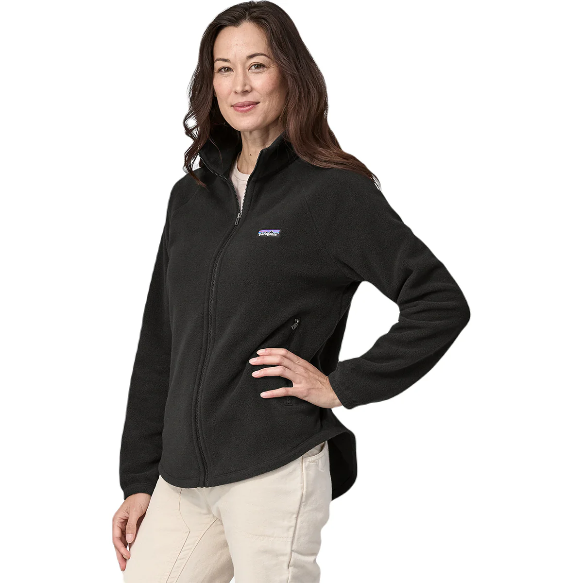 Patagonia Women's Black Classic Microdini Fleece Jacket - Image 2