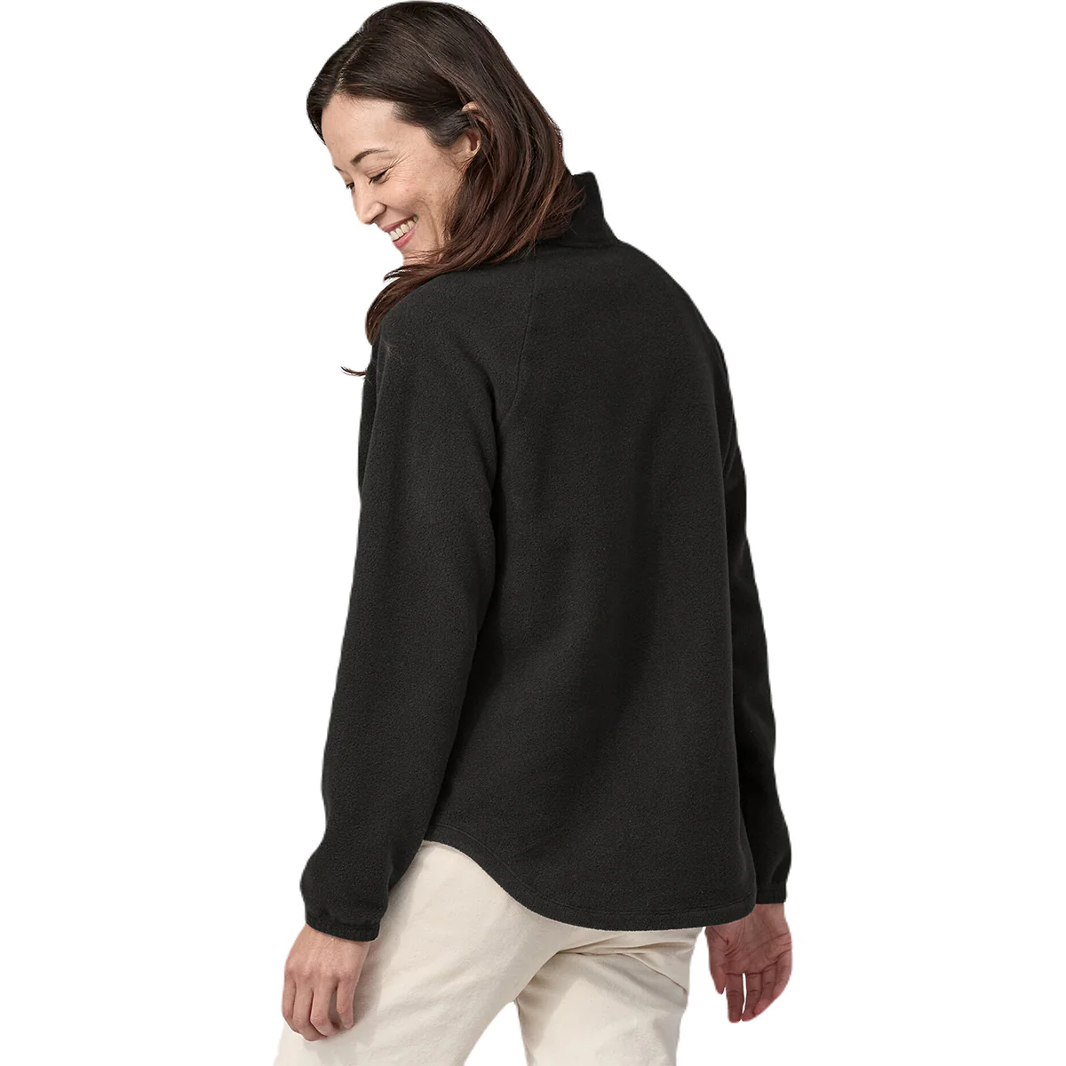 Patagonia Women's Black Classic Microdini Fleece Jacket - Image 3
