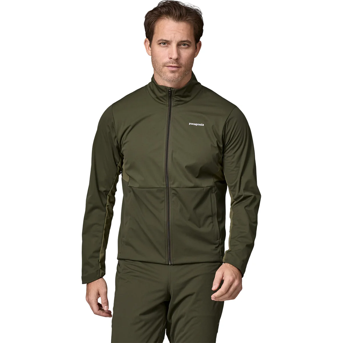 Patagonia Men's Pine Needle Green Wind Shield Jacket - Image 2