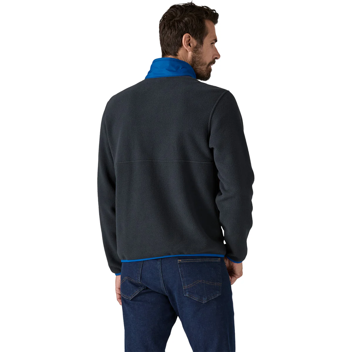Patagonia Men's Pitch Blue w/Endless Blue Microdini 1/2-Zip Fleece Pullover - Image 3