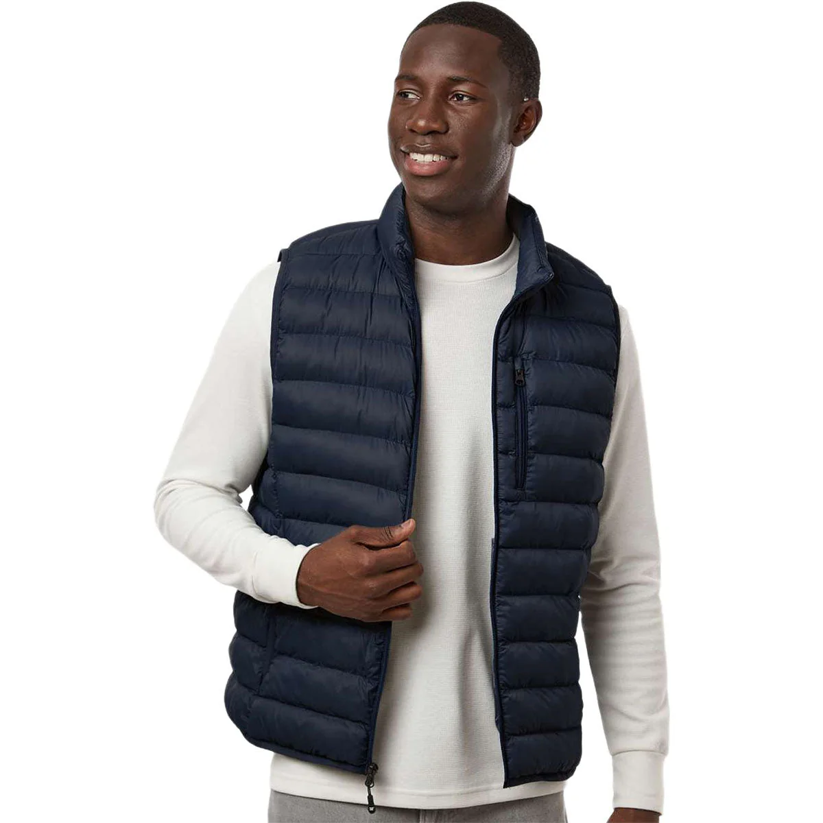 Weatherproof Men's Stormy Night Lightweight Poly-Filled Packable Vest - Image 3