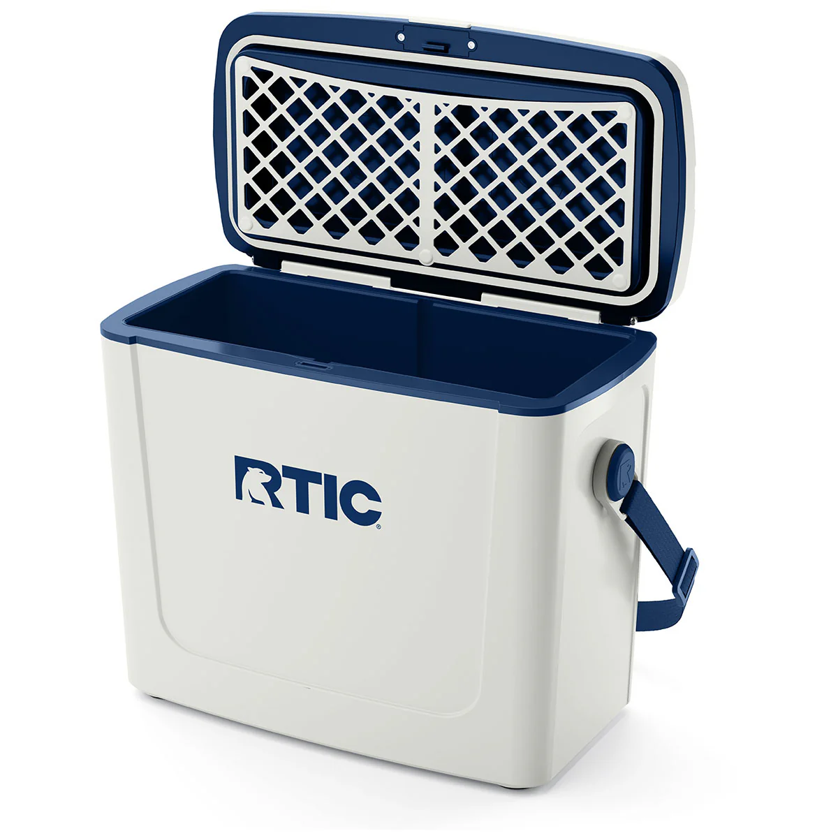 RTIC Cool Grey & Navy 16 QT Road Trip Cooler - Image 3