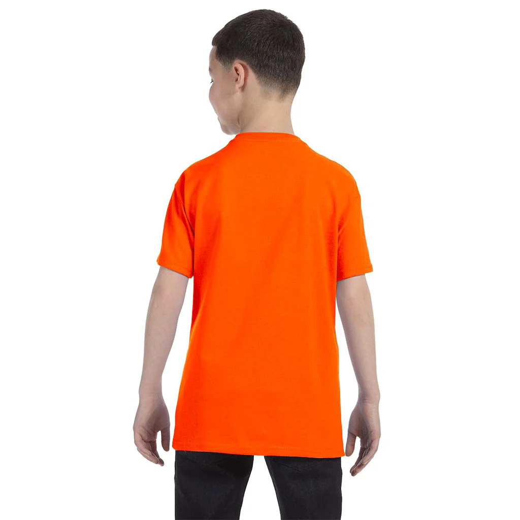 Jerzees Youth Safety Orange Dri-Power Active T-Shirt - Image 2