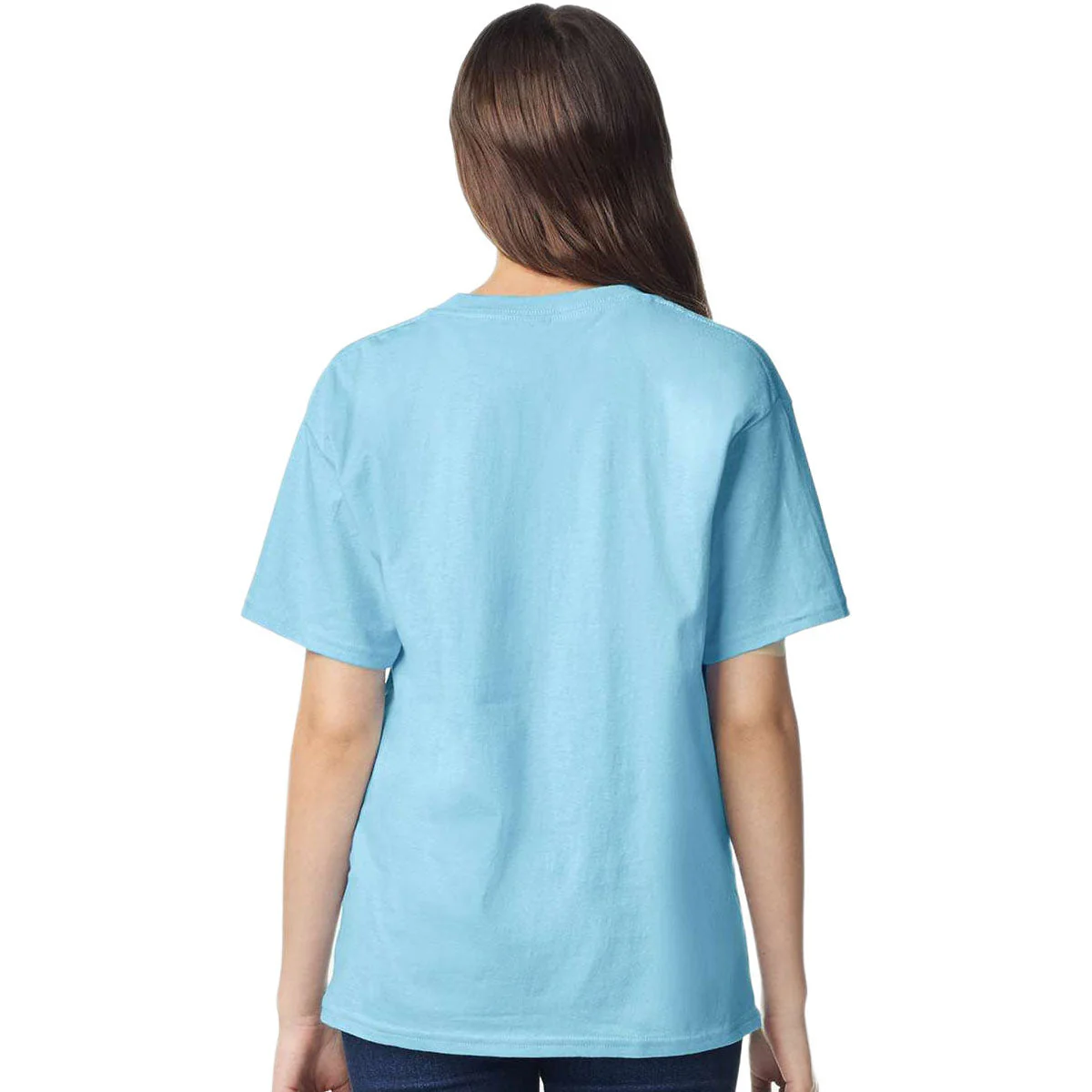 Gildan Youth Sky Light Cotton T-Shirt - Image 4