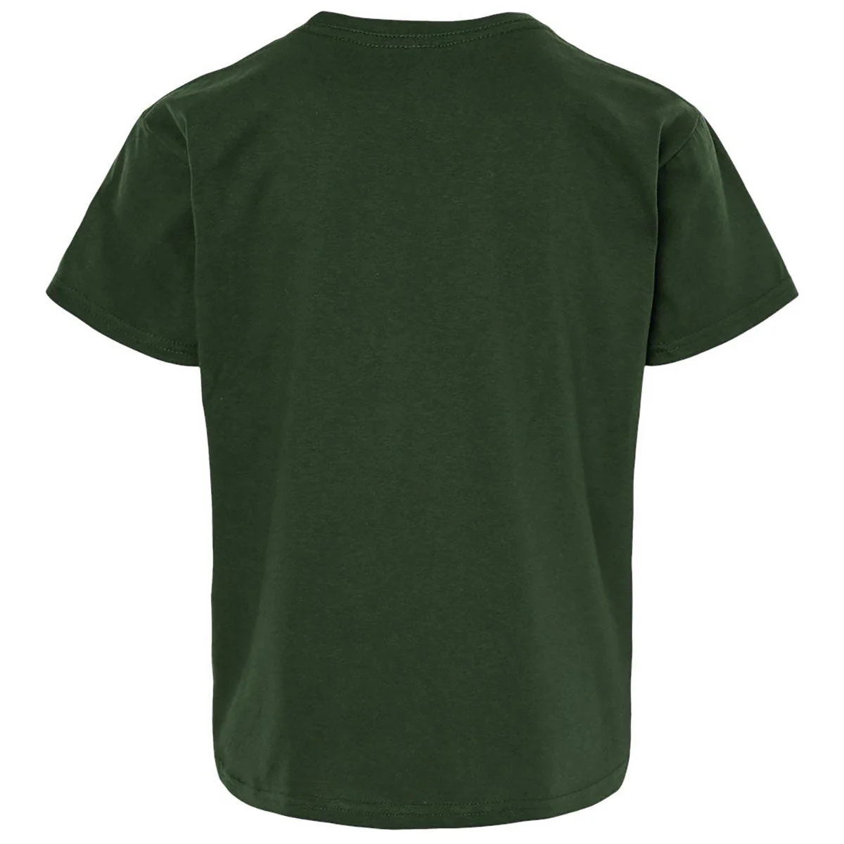 Gildan Youth Forest Green Light Cotton T-Shirt - Image 2