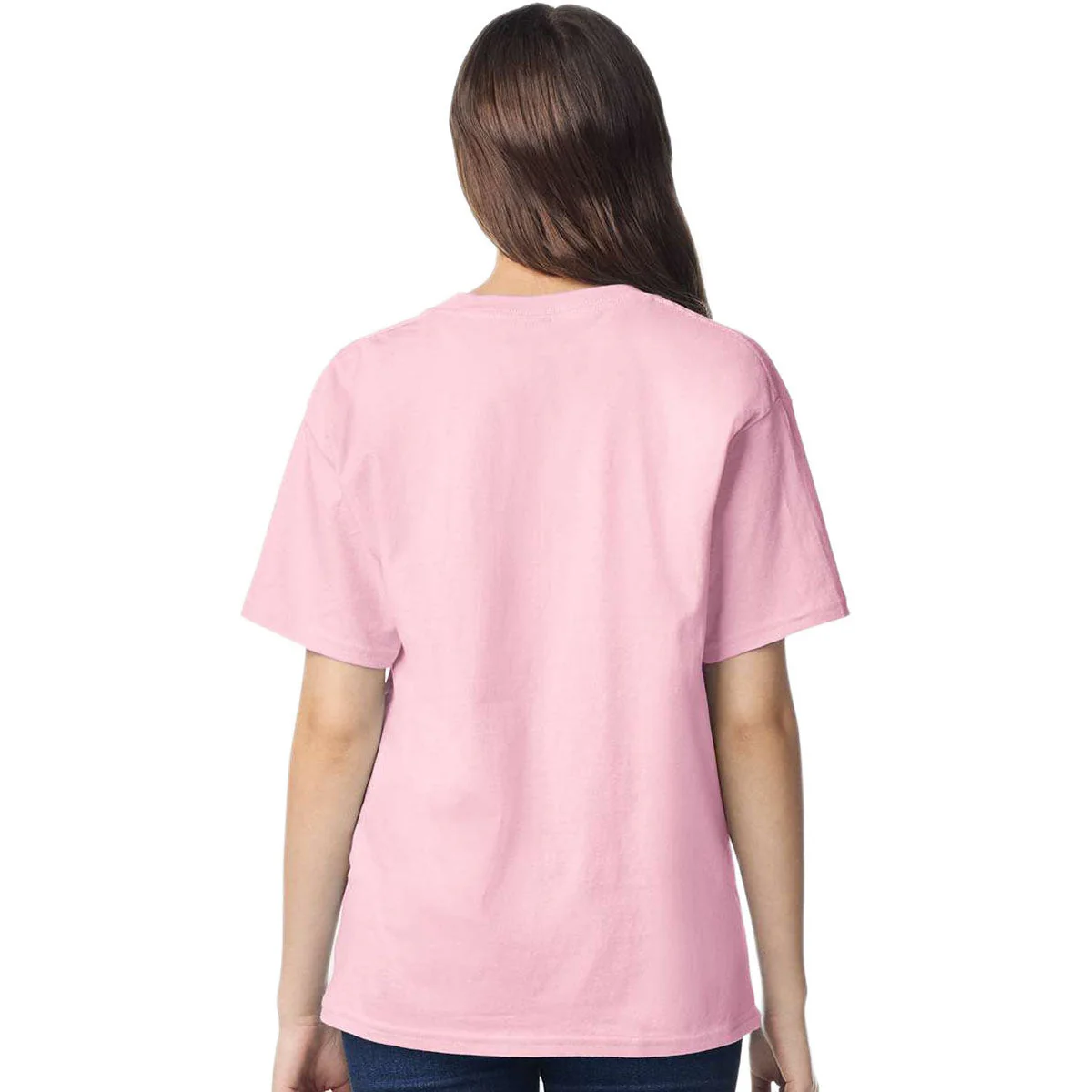 Gildan Youth Light Pink Light Cotton T-Shirt - Image 4