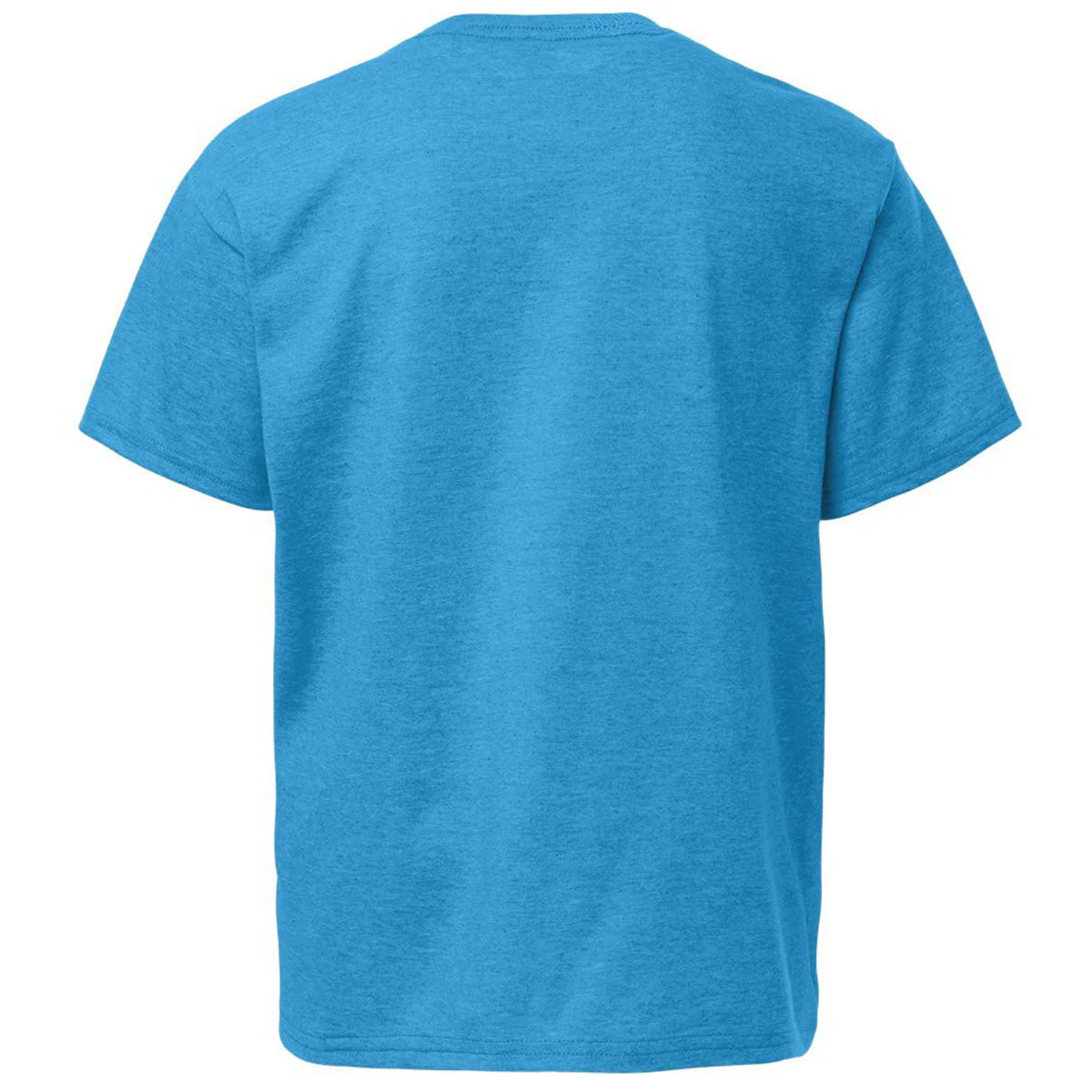 Gildan Youth Heather Sapphire Light Cotton T-Shirt - Image 2
