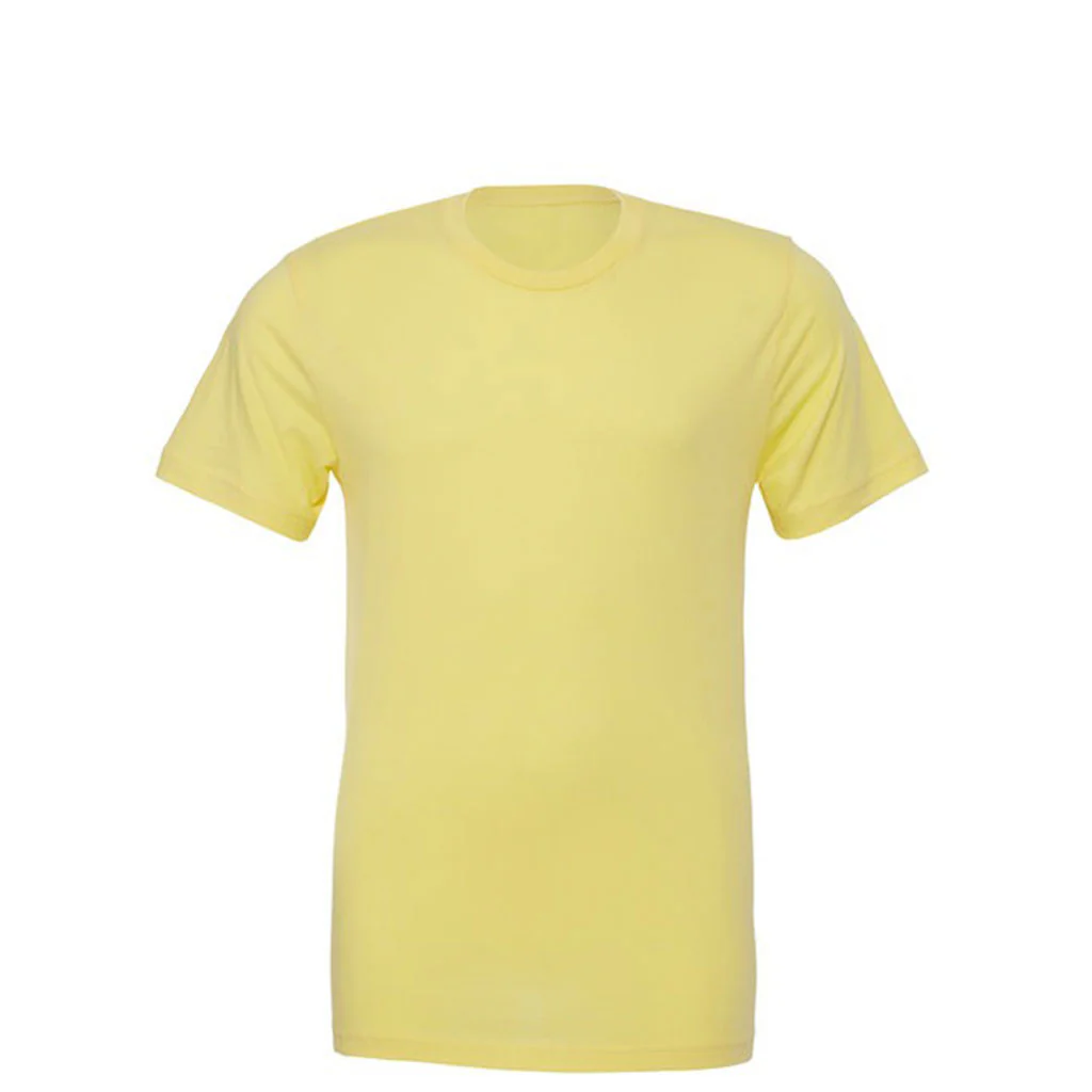 Bella + Canvas Unisex Yellow Jersey Short-Sleeve T-Shirt - Image 2