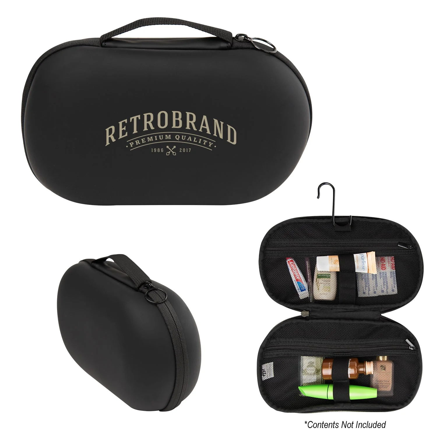 48-Hour Hit Black Jet Set Silicone Toiletry Bag - Image 2