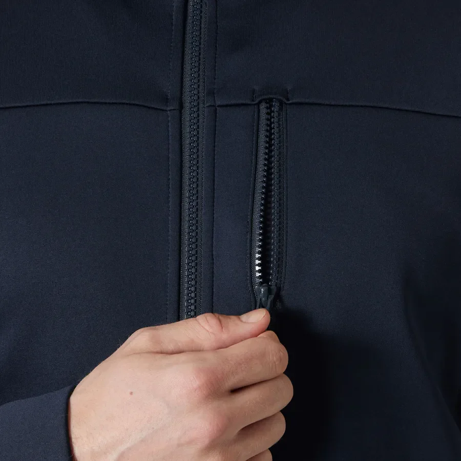 Helly Hansen Men's Navy Crew Fleece Jacket - Image 5