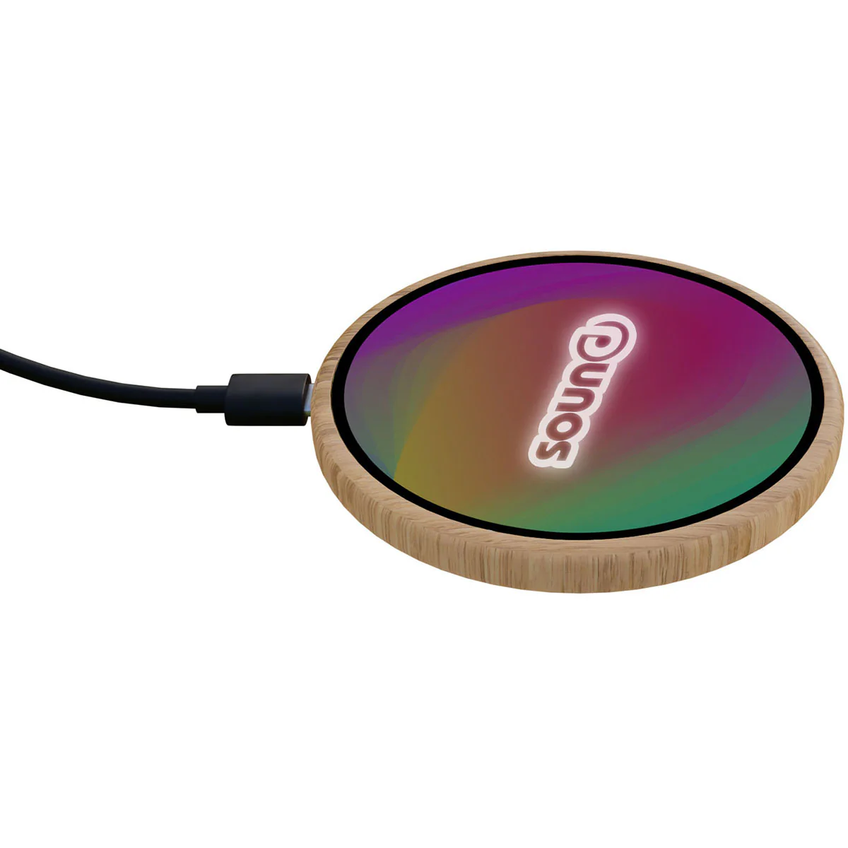 SCX Design Bamboo Full-Color Bamboo 15W Wireless Charger - Image 4