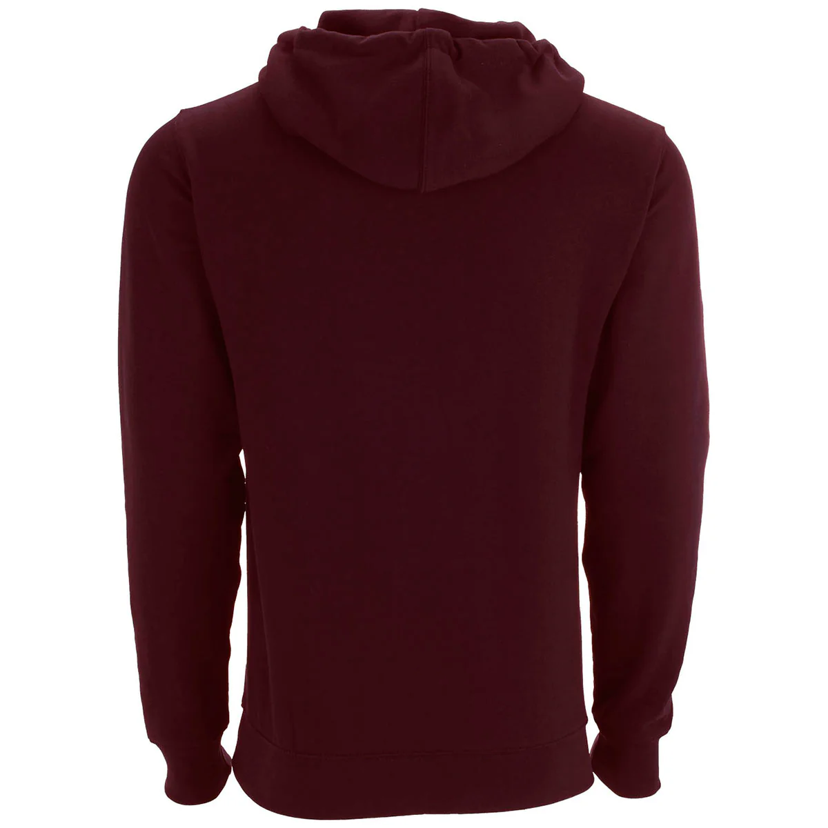 Vantage Men's Deep Maroon Premium Cotton Blocked Fleece Pullover Hoodie - Image 2