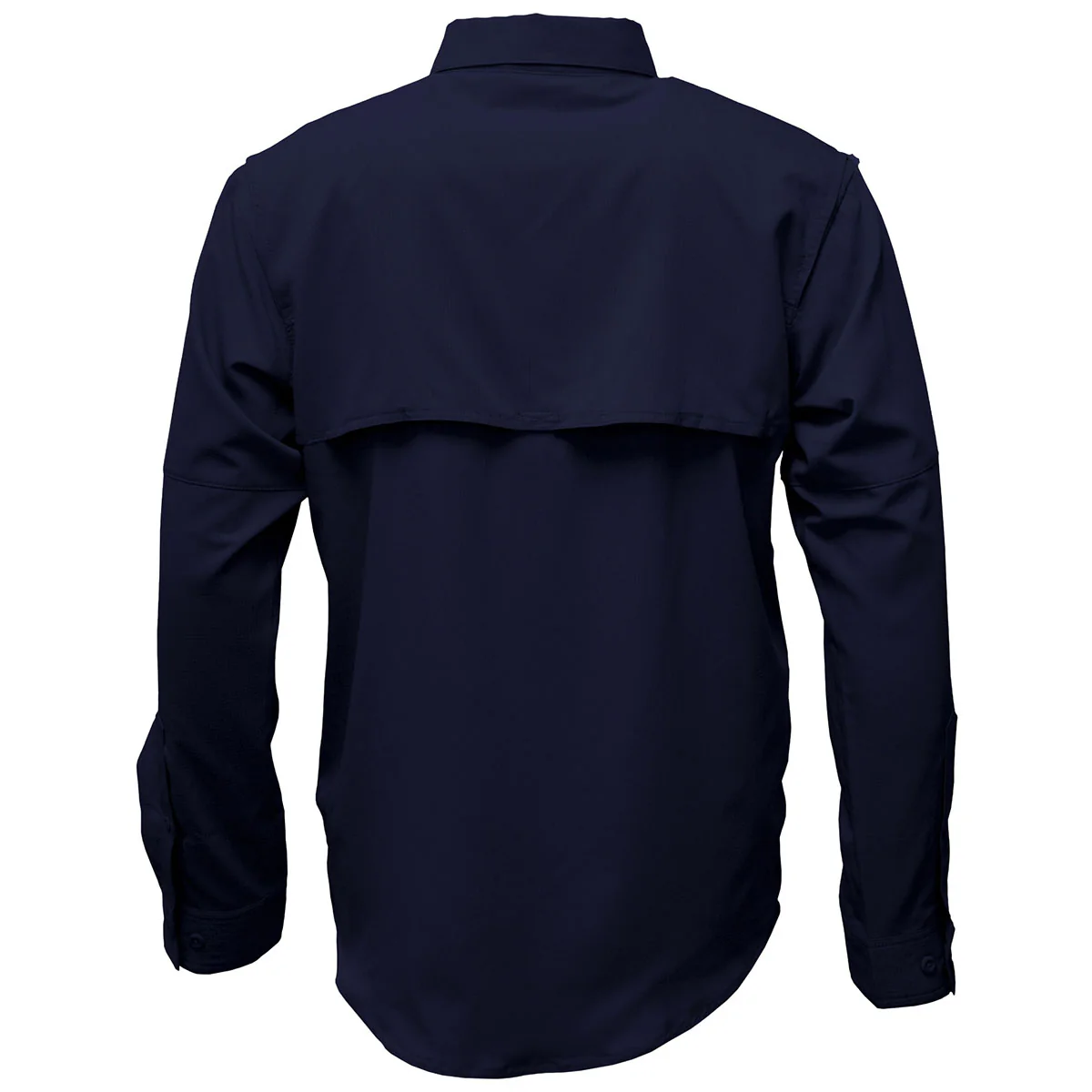 BAW Men's Navy Long Sleve Fishing Shirt - Image 2