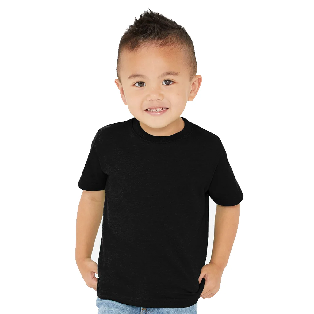 Rabbit Skins Black Toddler Fine Jersey Tee - Image 2